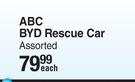 ABC BYD Rescue Car Assorted-Each