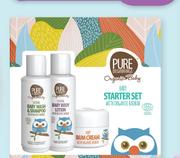 Pure Beginnings Organic Baby Starter Gift Set 3 Piece-Per Set