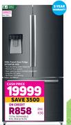 Hisense 536L Fresh Door Fridge H720FSB-WD