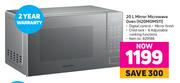 Hisense 20L Mirror Microwave Oven H20MOMS11