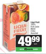 Liqui Fruit 100% Fruit Juice Blend Assorted-2Ltr