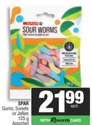 Spar Gums, Sweets Or Jellies Assorted-125g Each