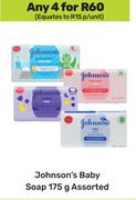 Johnson's Baby Soap Assorted-For Any 4 x 175g