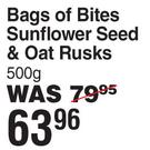 Bags Of Bites Sunflower Seed & Oat Rusks-500g