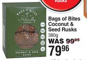 Bags Of Bites Coconut & Seed Rusks-380g