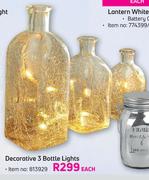 Decorative 3 Bottle Lights-Each
