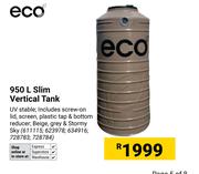 Eco 950L Slim Vertical Tank