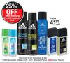 Adidas Body Spray 75ml & Deodorants 150ml-Each