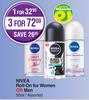 Nivea Roll On For Women Or Men Assorted-50ml