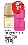 Revlon Roll On For Women Assorted-50ml Each