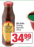 Mrs Balls Chutney Assorted-470g 
