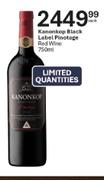 Kanonkop Black Label Pinotage Red Wine-750ml Each