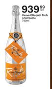Veuve Clicquot Rich Champagne-750ml Each