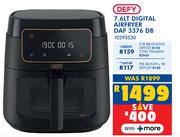 Defy 7.6L Digital Air Fryer DAF 3376 DB