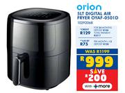 Orion 5L Digital Air Fryer OYAF-0501D