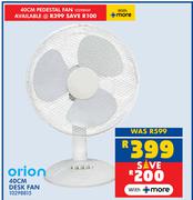 Orion 40cm Desk Fan