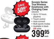 Volkano Scorpio Series True Wireless Earphones With Charging Case-Each
