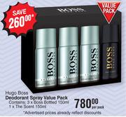Hugo Boss Deodorant Spray Value Pack-Per Pack