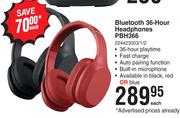 Polaroid Bluetooth 36 Hour Headphones PBH366-Each