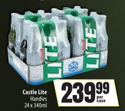 Castle Lite Handies-24 x 340ml Per Case