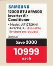 Samsung 12000BTU AR4500 Inverter Air Conditioner 397133