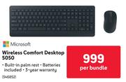 Microsoft Wireless Comfort Dektop 5050-Per Bundle