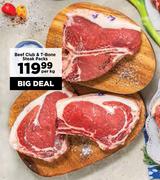 Beef Club & T-Stone Steak Packs-Per Kg