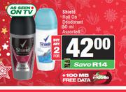 Shield Roll On Deodorant-For 2 x 50ml