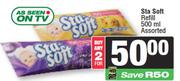Sta Soft Refill Assorted-For 2 x 500ml