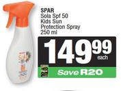 Spar Sola SPF50 Kids Sun Protection Spray-250ml 