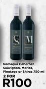 Namaqua Cabernet Sauvignon, Merlot, Pinotage Or Shiraz-For 2 x 750ml
