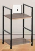 Home & Kitchen Nevis 2 Tier Slim Shelf 291mm x 235mm x 480mm (777357)