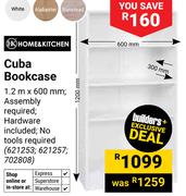 Home & Kitchen Cuba Bookcase 1.2m x 600mm (621253,621257,702808)