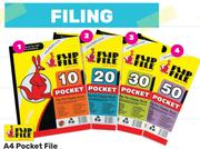 Flip File A4 Pocket File 50 Page