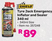 Shield Tyre Jack Emergency Inflator & Sealer-340ml