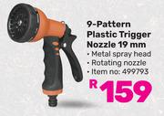 Garden Master 9 Pattern Plastic Trigger Nozzle 19mm