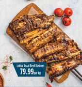Lekka Braai Beef Rashers-Per kg
