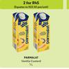 Parmalat Vanilla Custard-For 2 x 1L