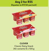 Clover Classic Dairy Snack (All Variants)-For Any 2 x 6 x 100g