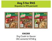 Knorr Dry Cook In Sauce (All Variants)-For Any 3 x 47/48g