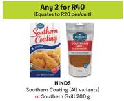 Hinds Southern Coating (All Variants) Or Southern Grill-For Any 2 x 200g