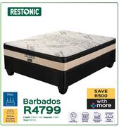 Restonic Barbados 137cm Double Bed Set