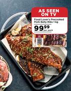 Food Lover's Precooked Pork Belly Ribs-1Kg Pre Pack