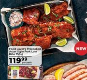Food Lover's Precooked Asian Style Pork Loin Ribs-750g Per Pack