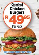 Standard Chicken Burgers-Per Pack