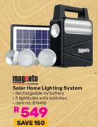 Magneto Solar Home Lighting System