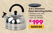 Leisure Quip 2.5L Stainless Steel Whistling Kettle