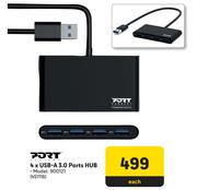 Port 4 x USB-A 3.0 Ports Hub-Each