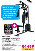 Trojan Power Gym 1.0 Plus Free USN Super Grow Beast 4Kg Assorted