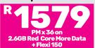 2 x Apple iPhone 15 128GB Smartphone-On 2.6GB Red Core More Data + Flexi 150